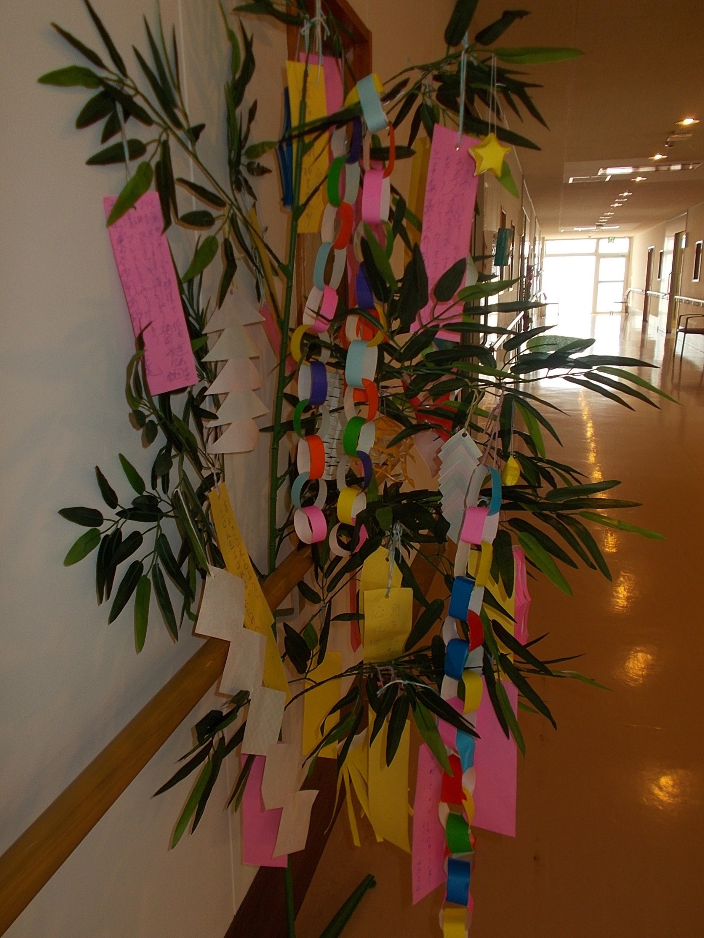 入所フロアーの七夕🎋